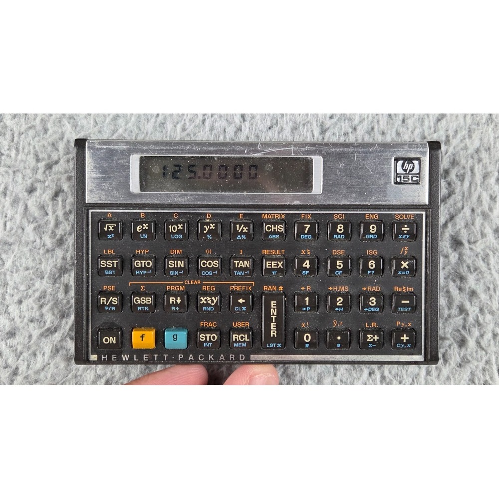 Hewlett-Packard HP-15C Programmer Calculator  - Tested Working